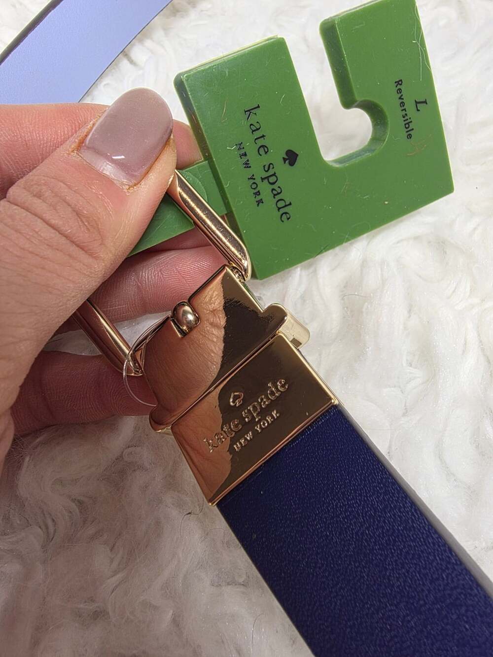 Kate Spade New York Reversible Leather Belt Size L